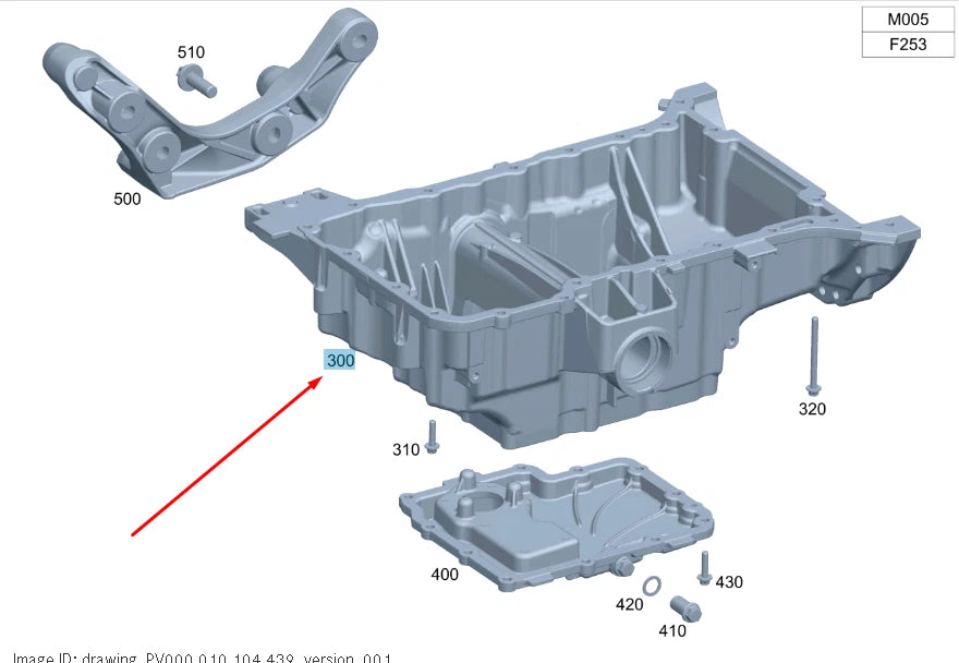 NEW MERCEDES-BENZ GLC X253 OIL SUMP PAN A2640142000 ORIGINAL