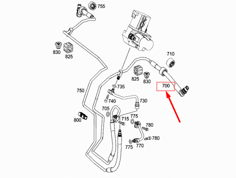 new mercedes-benz sl r231 high-pressure line a2313200100 original