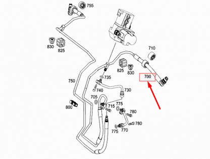 new mercedes-benz sl r231 high-pressure line a2313200100 original
