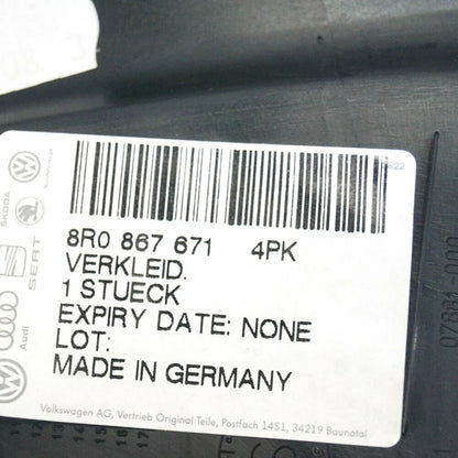 NEW AUDI Q5 8R FRONT LEFT INTERIOR DOOR COVER 8R08676714PK 2015 ORIGINAL