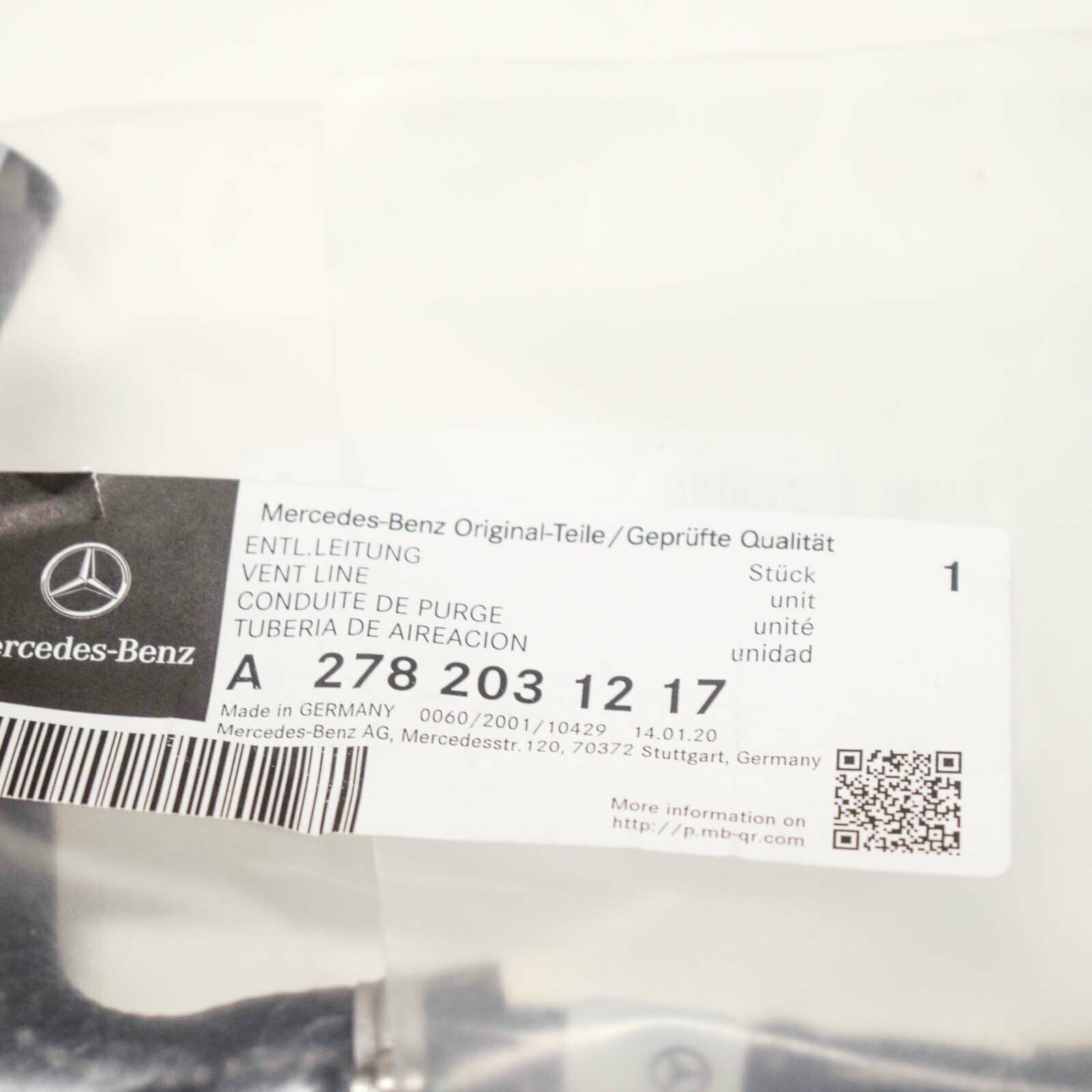 NEW MERCEDES BENZ GL X166 TIMING CASE VENT PIPE HOSE A2782031217 ORIGINAL