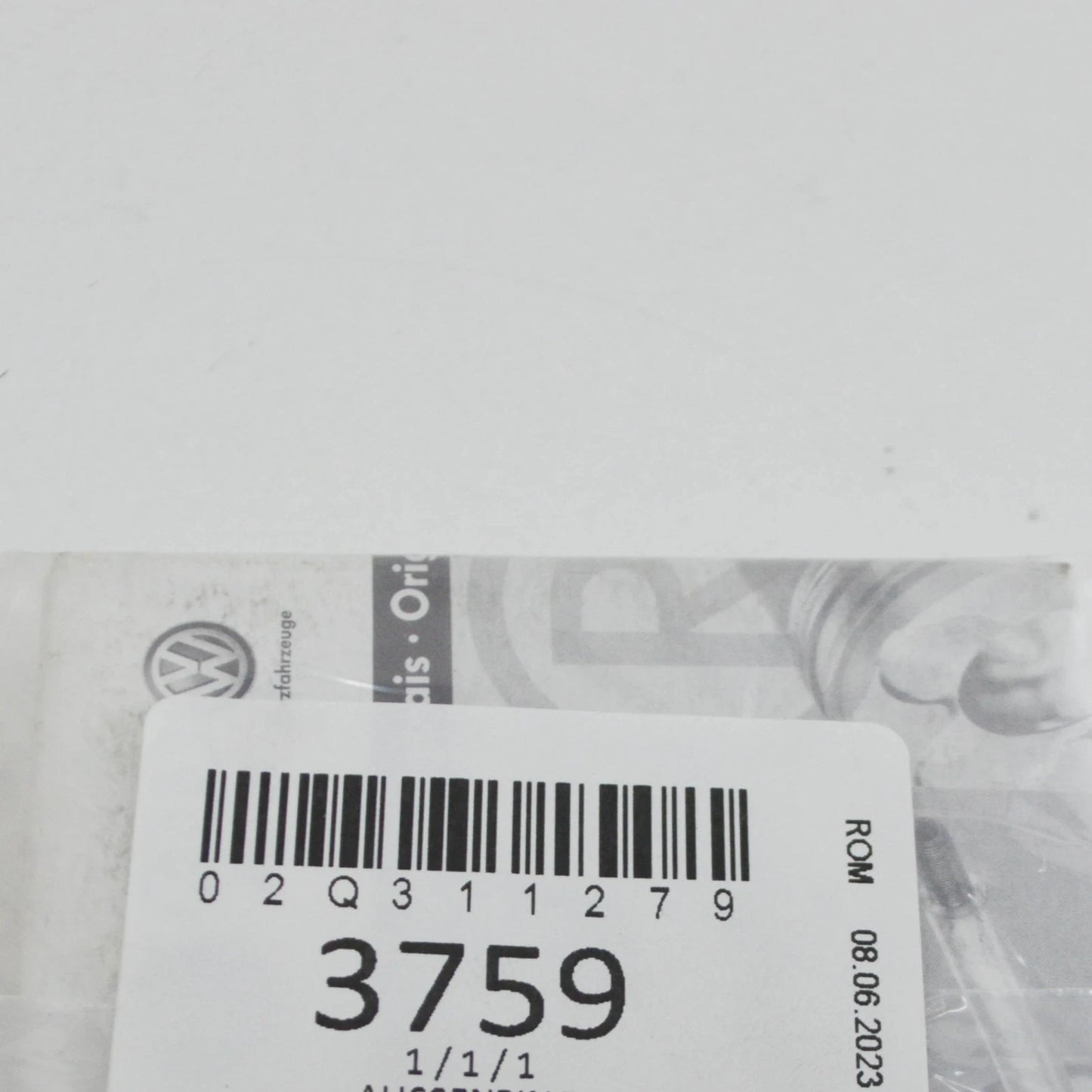 NEW AUDI A3 8P 3RD GEAR OUTER RING 02Q311279 ORIGINAL