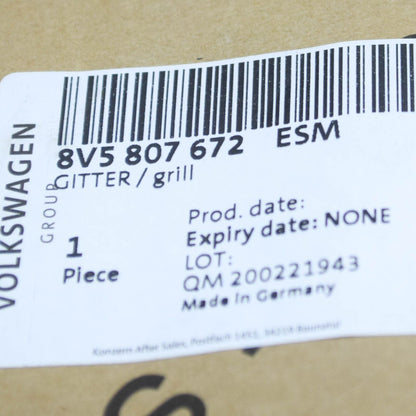 NEW AUDI A3 CABRIO 8V FRONT RIGHT AIR GUIDE GRILLE 8V5807672ESM ORIGINAL