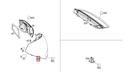 NEW MERCEDES-BENZ A W177 REAR RIGHT TAILLIGHT A1779067000