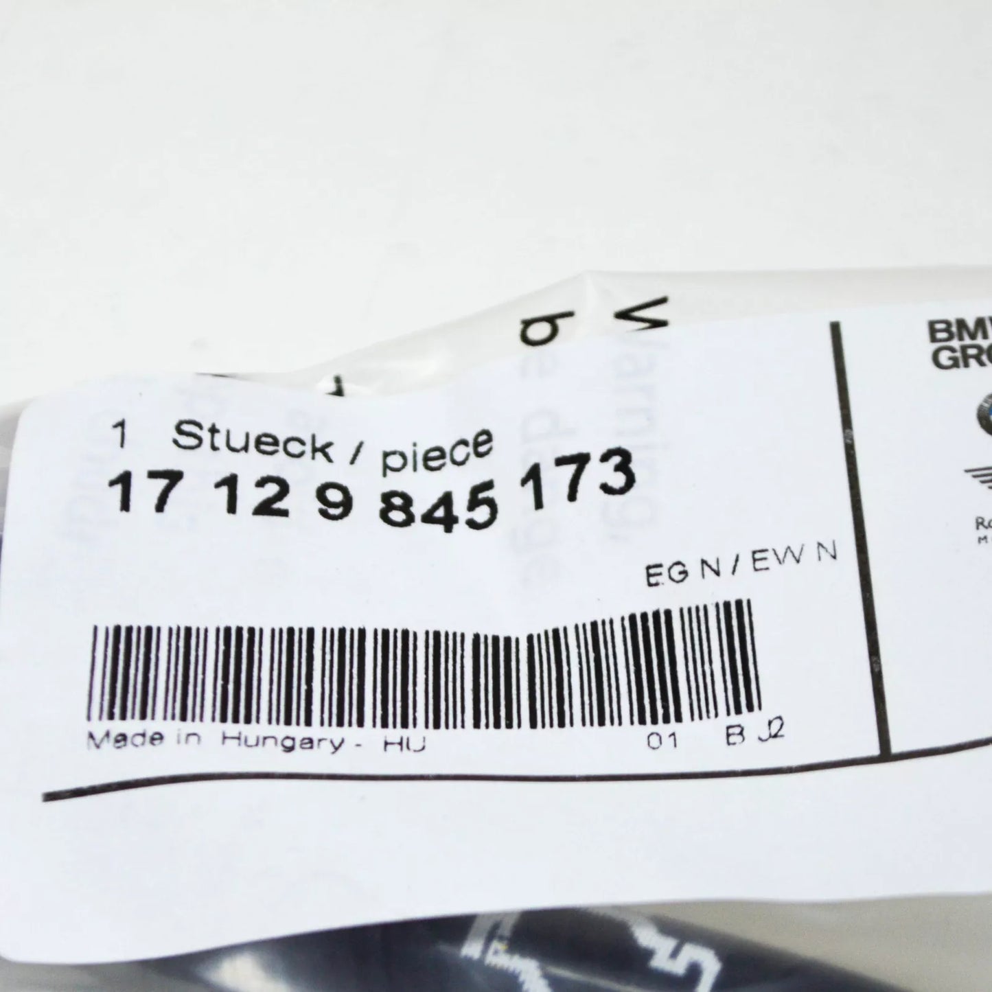 NEW BMW 3 F30, F80 CYLINDER HEAD EXPANSION TANK HOSE 17129845173 9845173