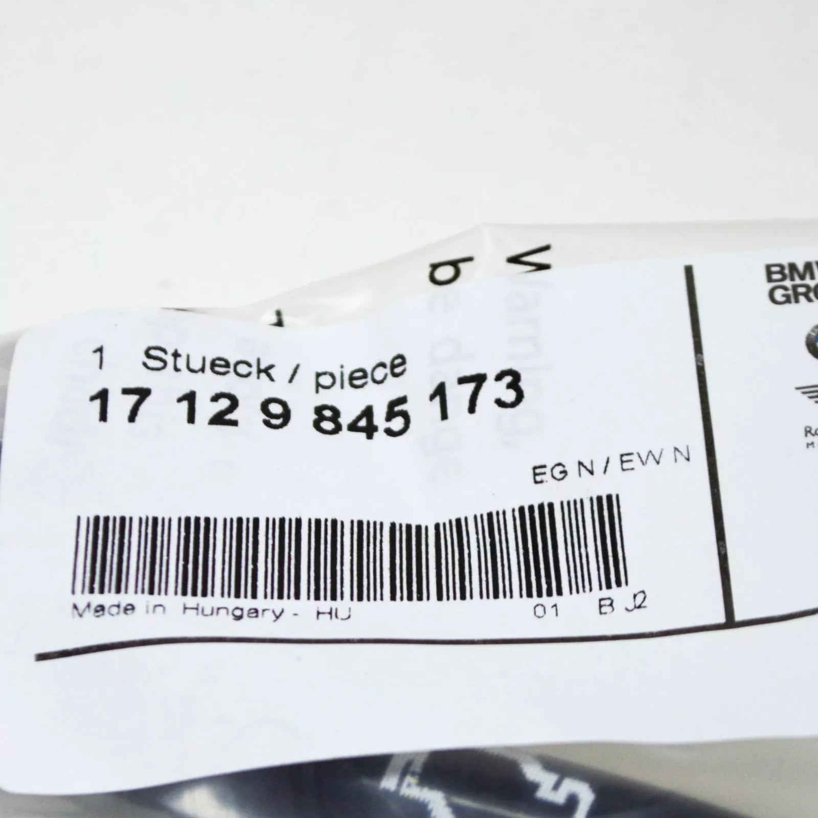 NEW BMW 3 F30, F80 CYLINDER HEAD EXPANSION TANK HOSE 17129845173 9845173