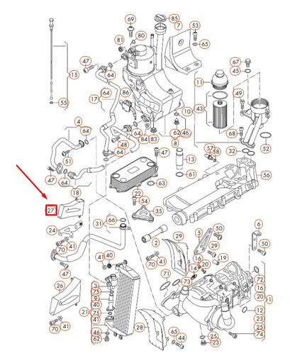 NEW AUDI R8 42 OIL COOLER AIR GUIDE 420117336A ORIGINAL