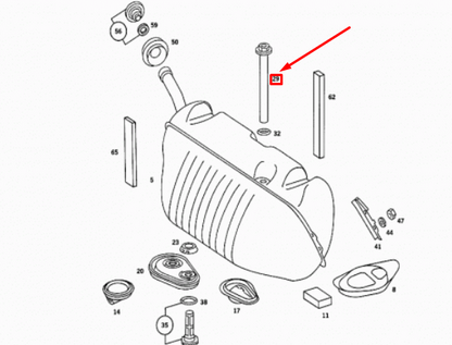 NEW MERCEDES-BENZ S W126 FUEL SYSTEM GAUGE SENDER UNIT A1265420004 ORIGINAL