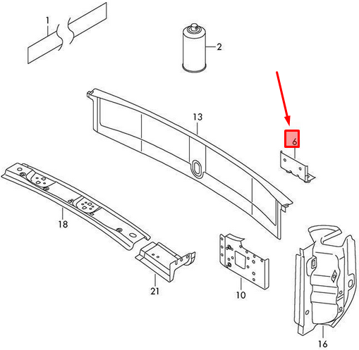 NEW VOLKSWAGEN CADDY MK3 SPARE WHEEL BRACKET 2K0804473 ORIGINAL