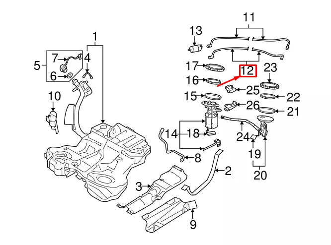 NEW AUDI A6 AVANT C6 FUEL RETURN LINE 4F0201227A