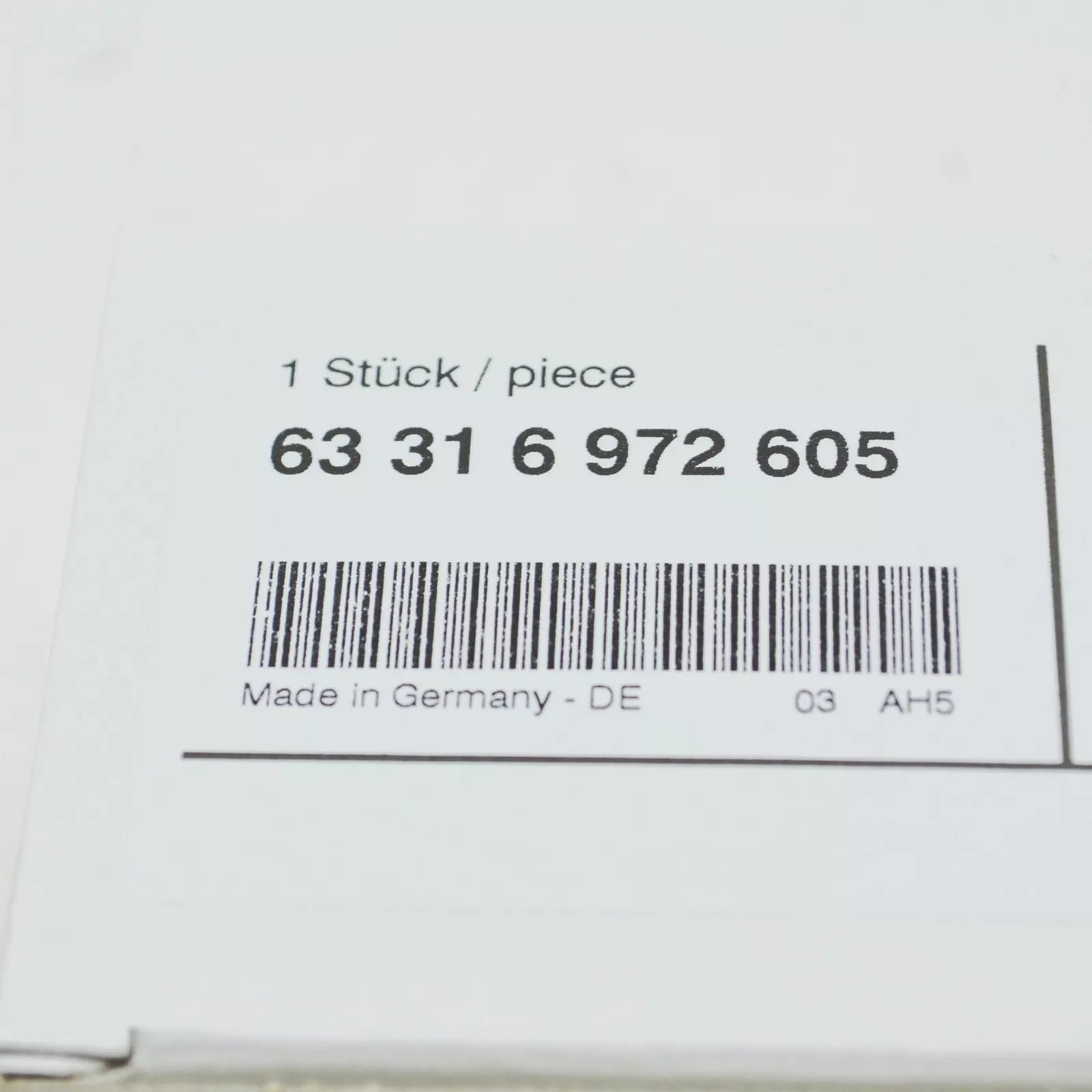 NEW BMW 1 F20 INTERIOR LIGHT 63316972605 63316-972605 ORIGINAL