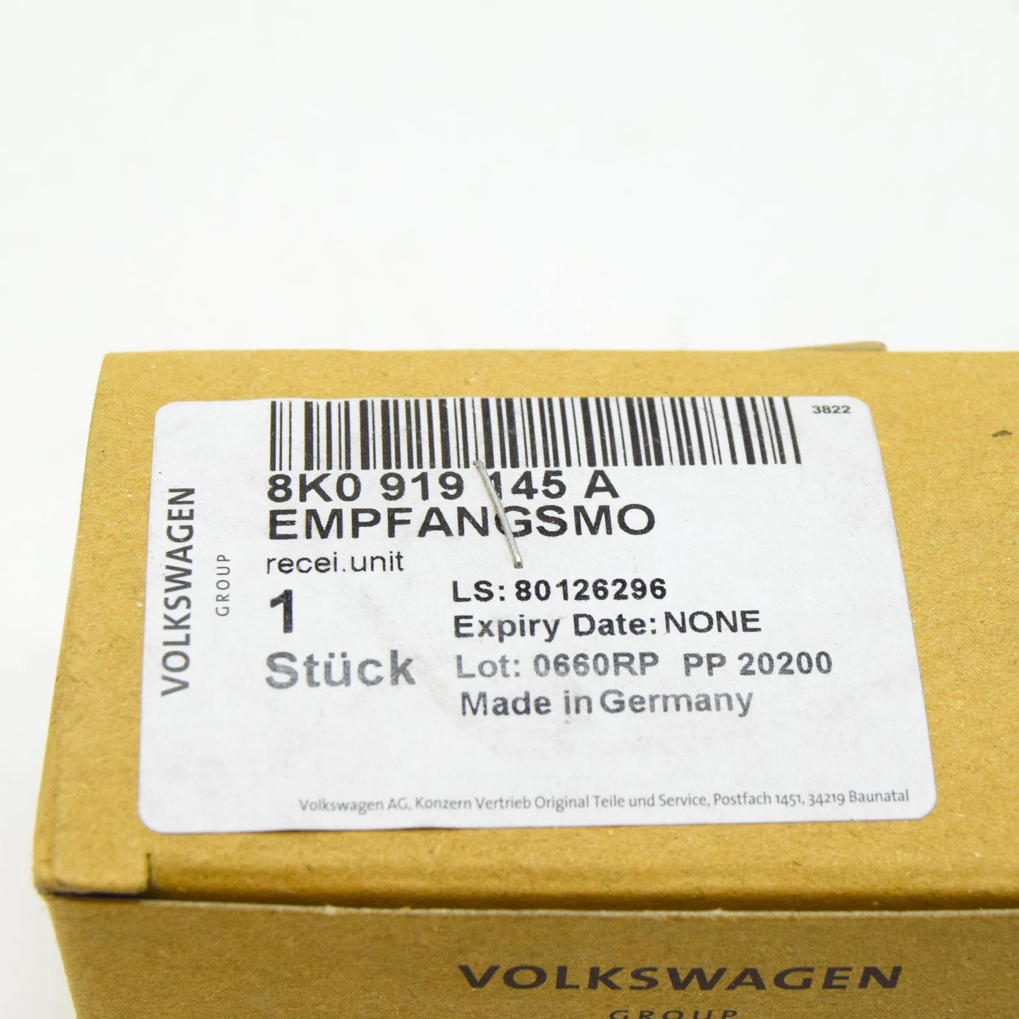 NEW AUDI A5 8T3 RADIO WAVE CLOCK RECEIVER 8K0919145A ORIGINAL