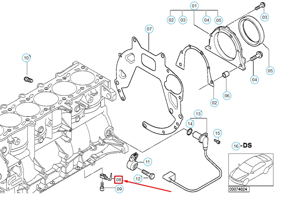 NEW BMW M3 COUPE E46 OIL SPRAYING NOZZLE 11427830770 7830770 ORIGINAL