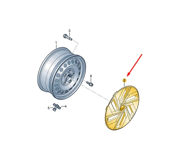 NEW VOLKSWAGEN ID.4 WHEEL COVER TRIM 19" 11A601147DZKC ORIGINAL