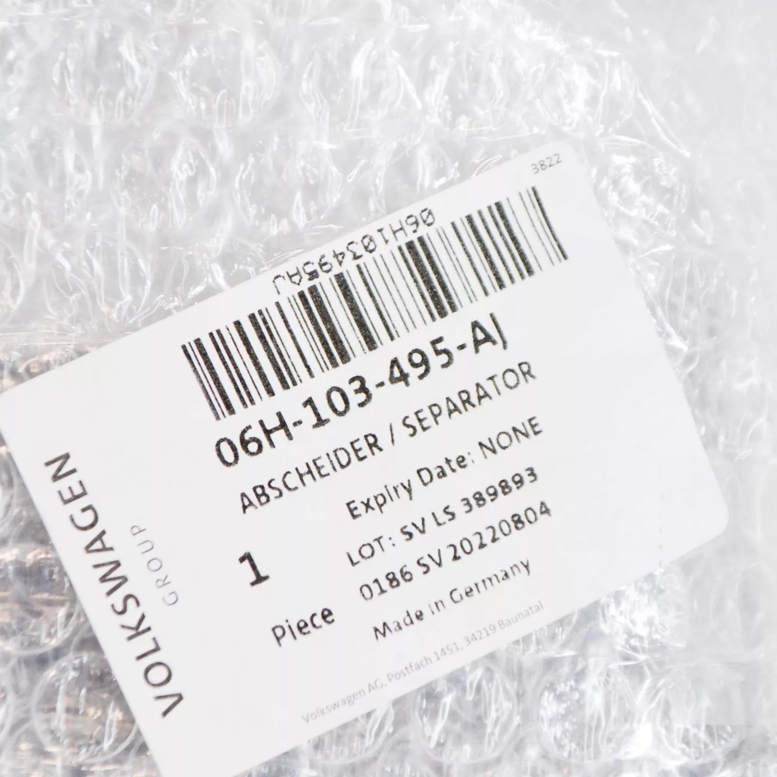 NEW AUDI A3 8P OIL SEPARATOR 06H103495AJ