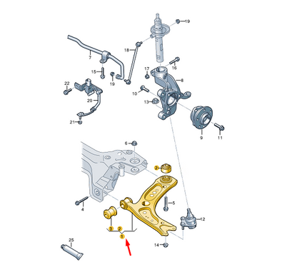 new cupra formentor front left track control arm 83a407151a original