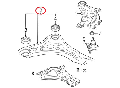 NEW VOLKSWAGEN ID.4 FRONT RIGHT TRACK CONTROL ARM 1EA407152A ORIGINAL