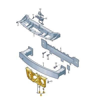 NEW AUDI E-TRON GT FRONT DRIVER ASSISTANCE BRACKET 4J3907390 ORIGINAL
