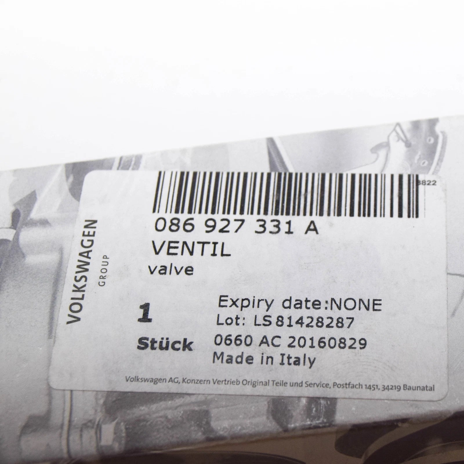 NEW AUDI R8 42 GEARBOX RECOGNITION SOLENOID VALVE 086927331A ORIGINAL