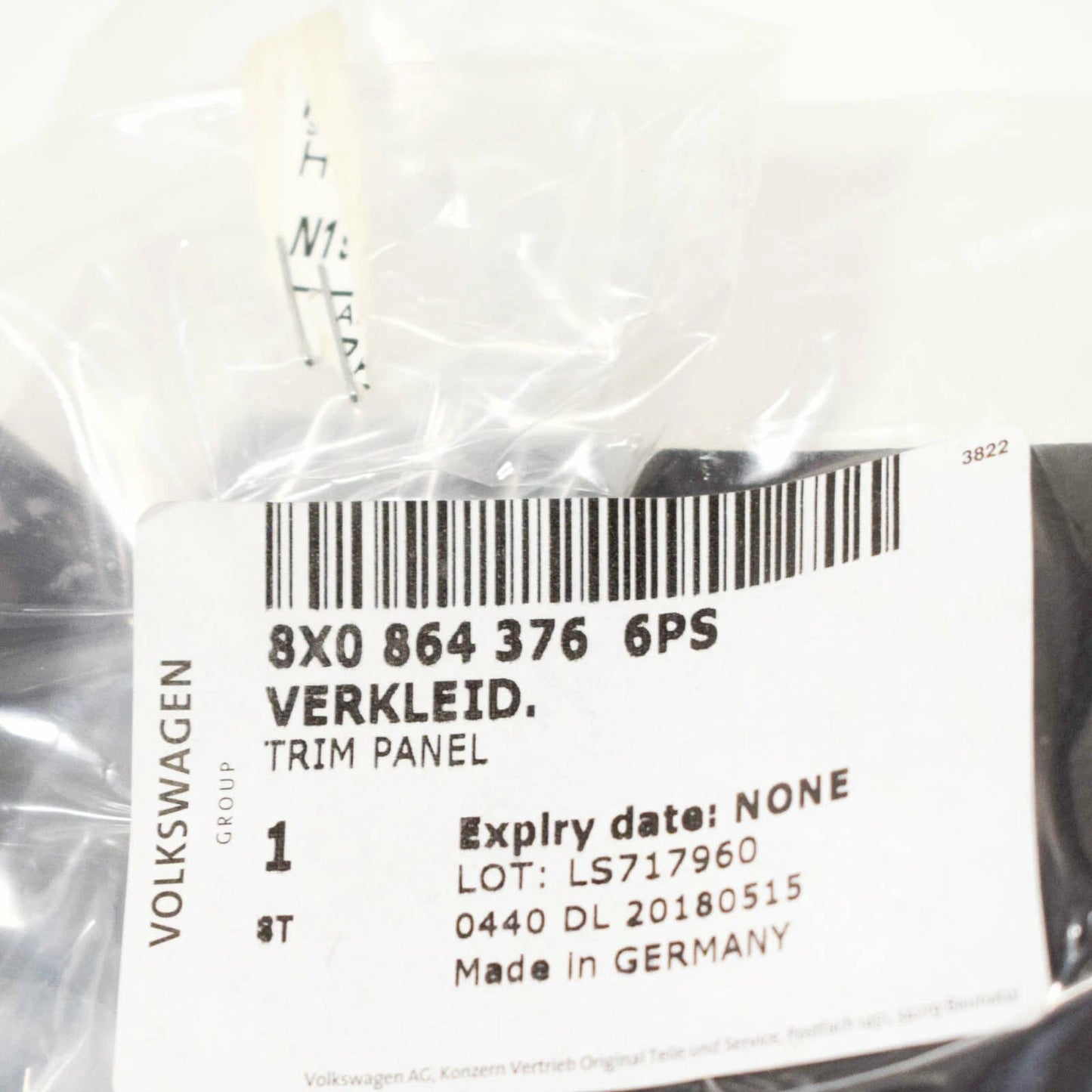 NEW AUDI A1 8X FRONT MIDDLE ARMREST REAR TRIM 8X08643766PS ORIGINAL