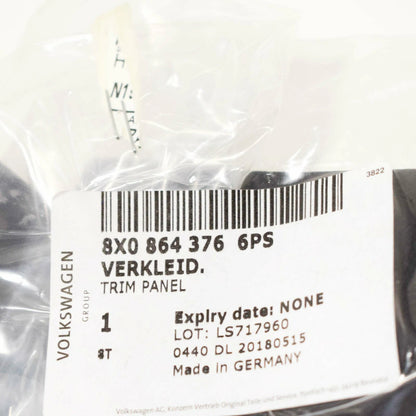 NEW AUDI A1 8X FRONT MIDDLE ARMREST REAR TRIM 8X08643766PS ORIGINAL