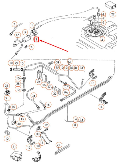 NEW AUDI A6 C6 FUEL RETURN PIPE LINE 4F0201227D ORIGINAL
