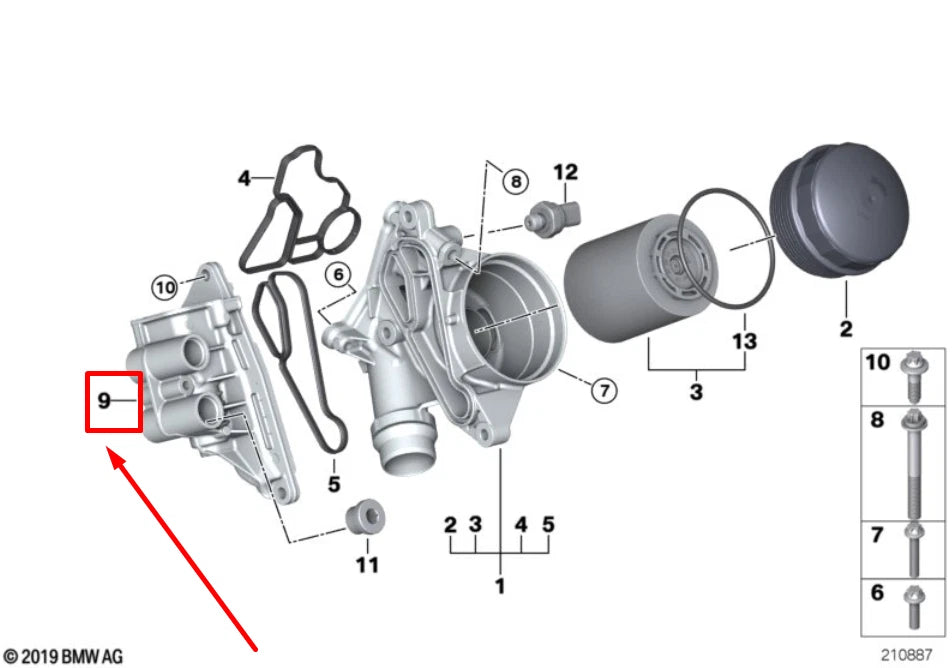 NEW BMW 2 CABRIO F23 THERMOSTAT HOUSING W/THERMOSTAT 11427637052 7637052