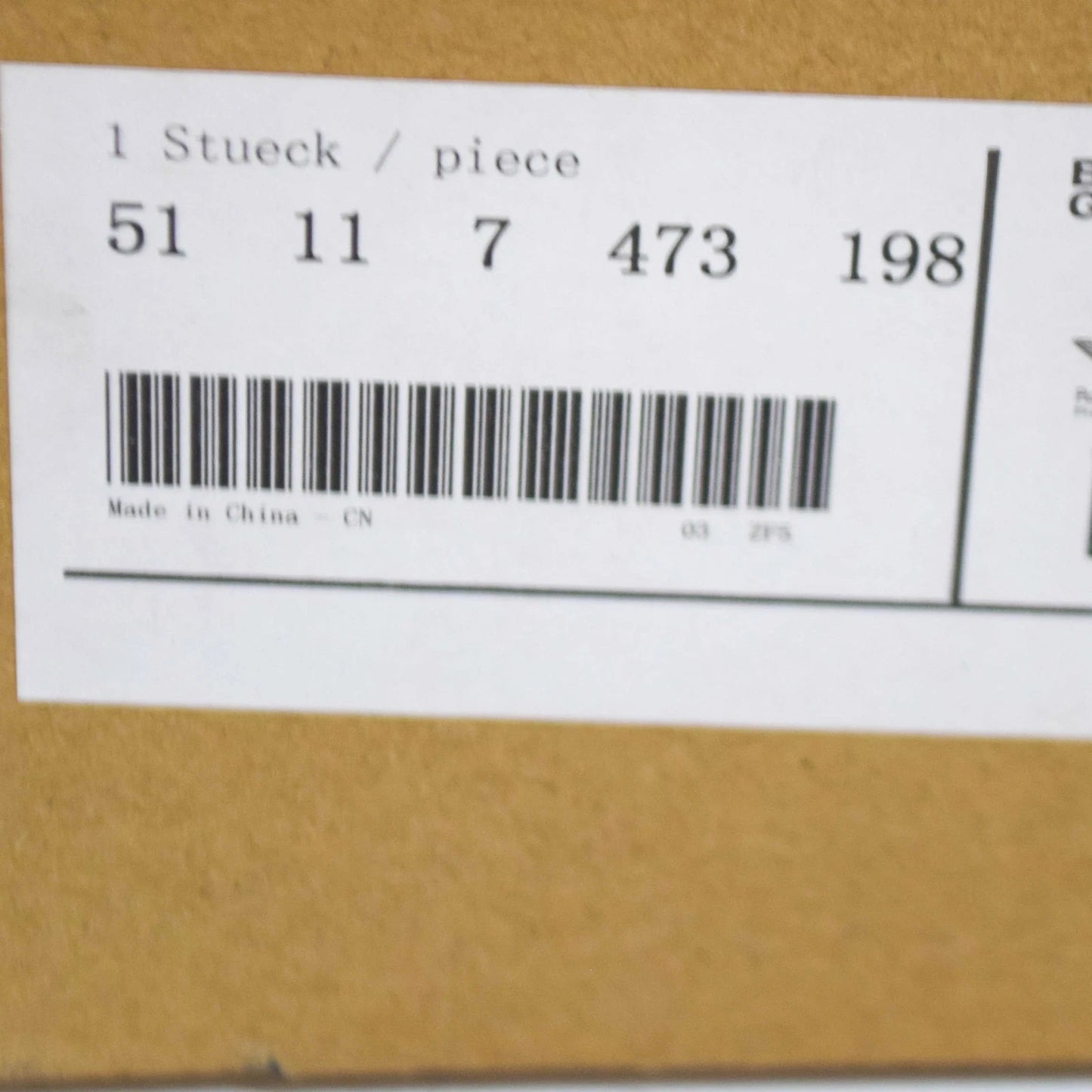 NEW BMW 2 GT F46 FRONT RIGHT BUMPER MOLDING LUXURY 51117473198 ORIGINAL