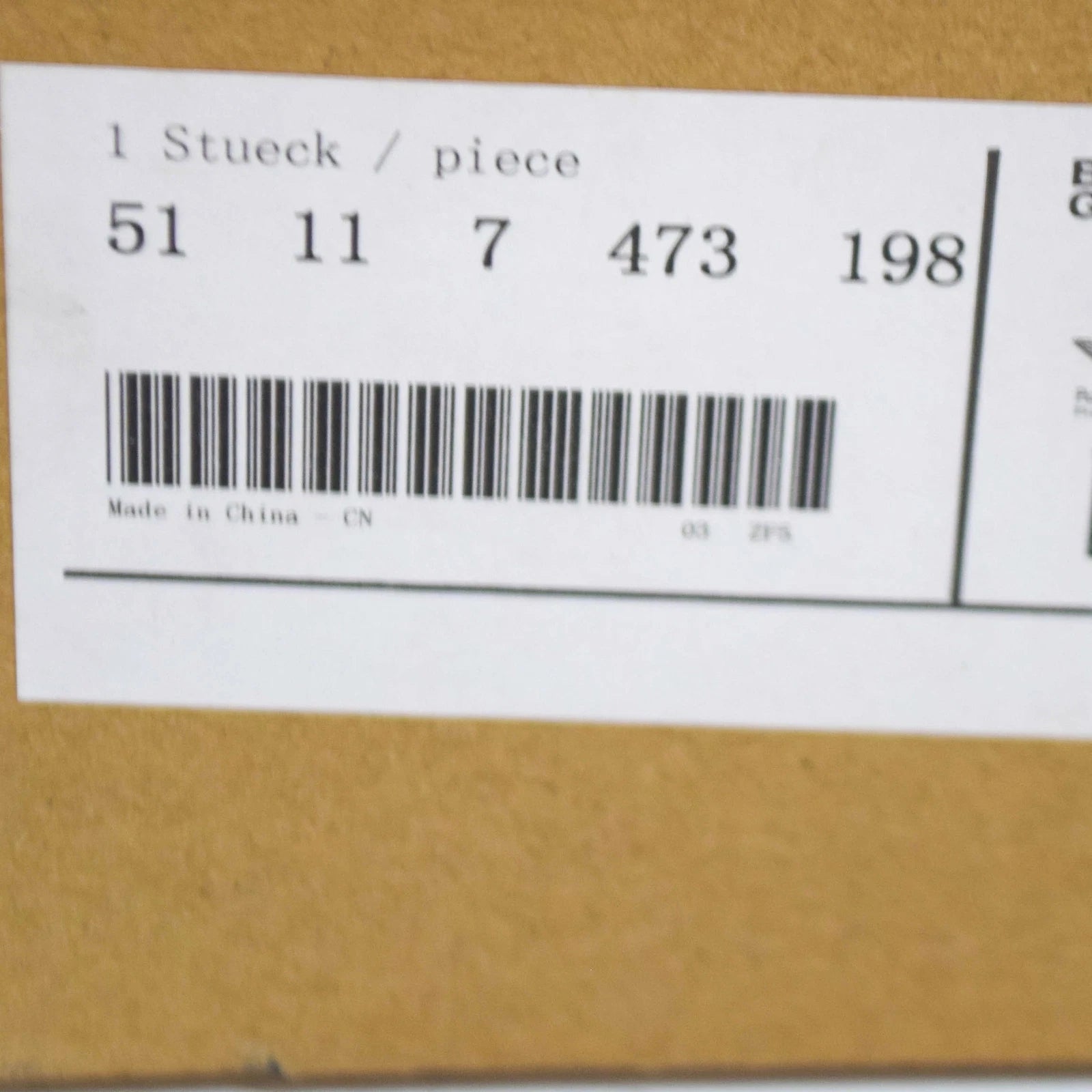 NEW BMW 2 GT F46 FRONT RIGHT BUMPER MOLDING LUXURY 51117473198 ORIGINAL