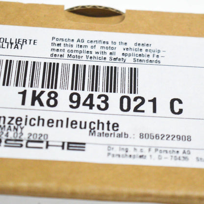 NEW VOLKSWAGEN GOLF MK7 LICENSE NUMBER PLATE LIGHT LED 1K8943021C 2013 ORIGINAL