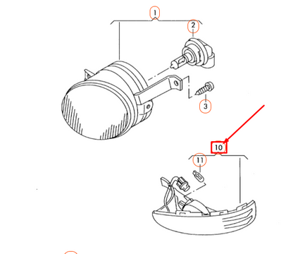 NEW VW TIGUAN 5N MK1 FRONT LEFT DOOR MIRROR TURN INDICATOR 5N0949101C ORIGINAL