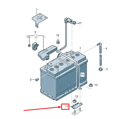 NEW AUDI Q8 4MN BATTERY CLAMPING STRIP 4M0802419D
