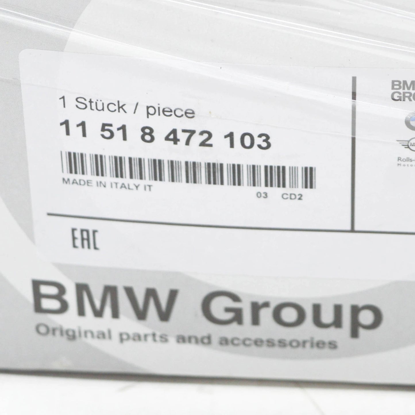 NEW BMW 1 F40 WATER COOLANT PUMP 11518472103 8472103 ORIGINAL