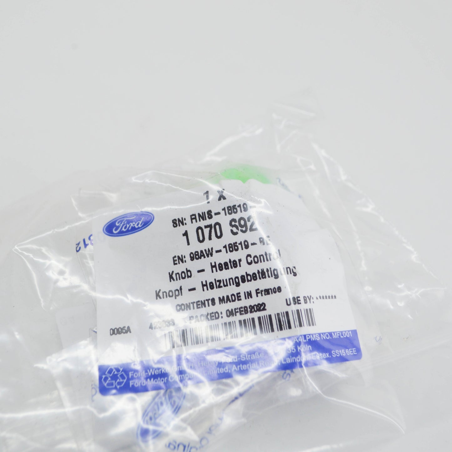 new ford transit connect mk1 heater control knob 98aw-18519-be 1070692 original