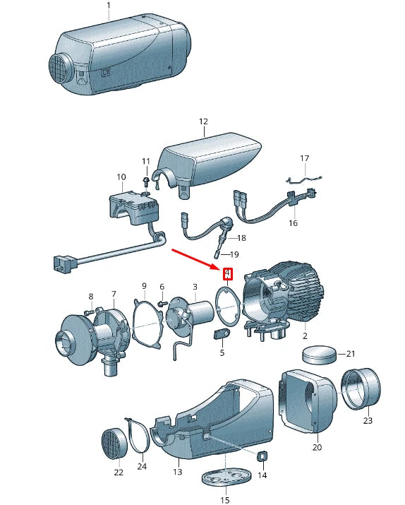 NEW VOLKSWAGEN CRAFTER 2F MK1 HEAT EXCHANGER SEAL 2E0819037