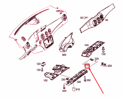NEW MERCEDES-BENZ CLA C117 LAMP HOLDER A2218250382 ORIGINAL
