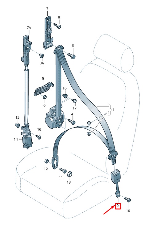 new audi a8 4h front left seat belt latch 4h0857755ads5 4h0857755a ds5 original