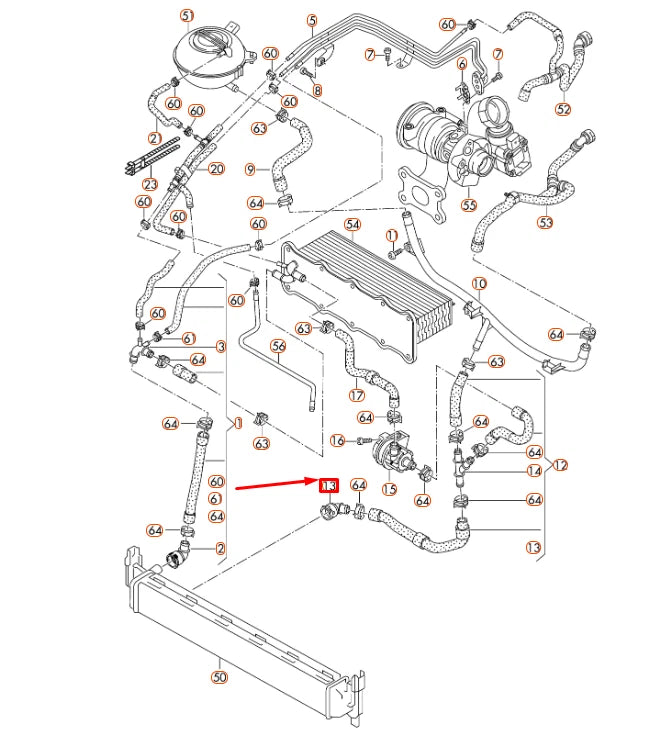 NEW AUDI A3 8V COOLANT QUICK ACTING COUPLING 1K0122291BN ORIGINAL