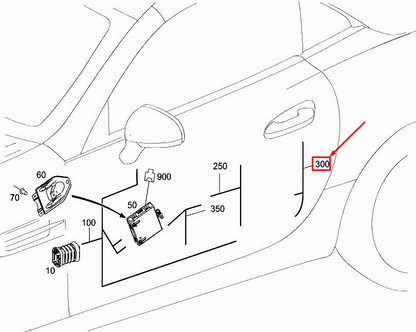 new mercedes-benz slk r172 locking system cable harness a1725400608 original