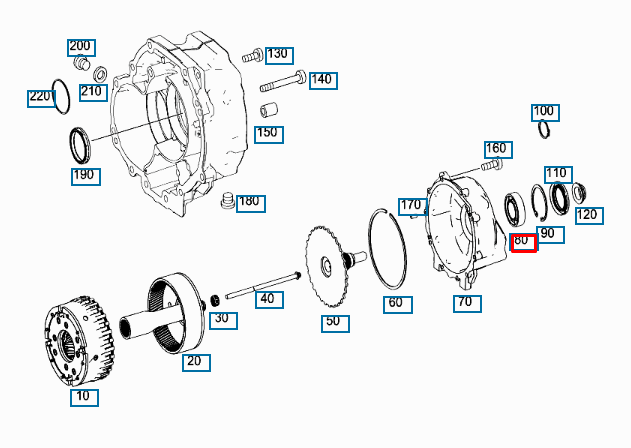 NEW MERCEDES BENZ SL R129 OUTPUT SHAFT BEARING A1409810125 ORIGINAL