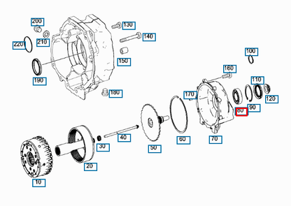 NEW MERCEDES BENZ SL R129 OUTPUT SHAFT BEARING A1409810125 ORIGINAL
