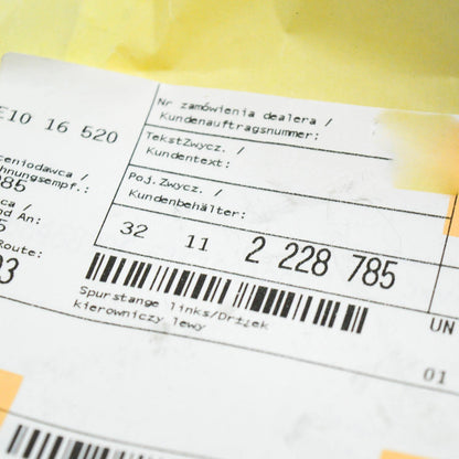 NEW BMW 3 E46 STEERING RACK LEFT TIE ROD 32112228785 2228785 ORIGINAL