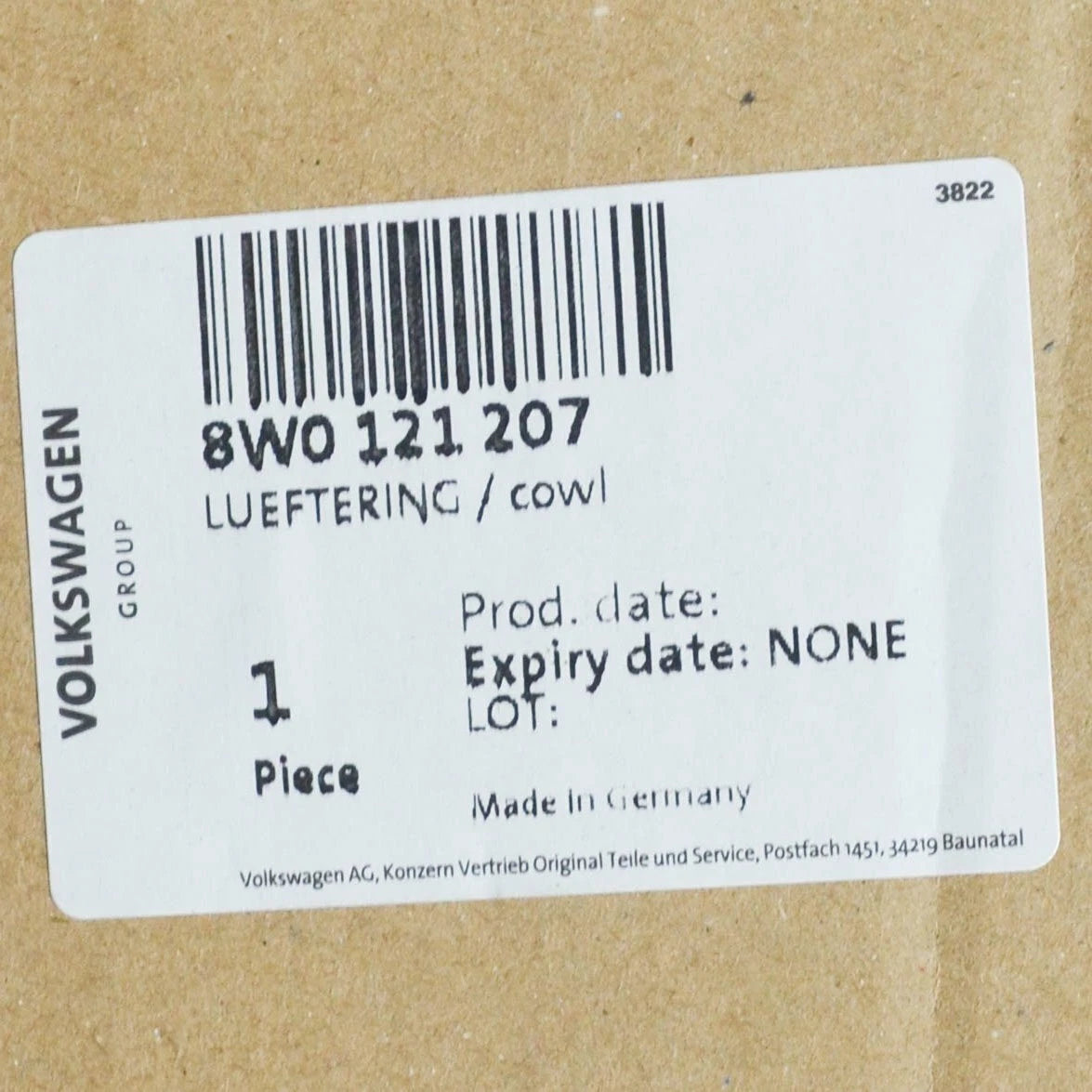 NEW AUDI A4 B9 ENGINE COOLING FAN RING 400W 8W0121207