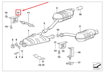 NEW BMW 3 E36 EXHAUST SUPPORT RUBBER MOUNTING 1723101 18211723101 ORIGINAL