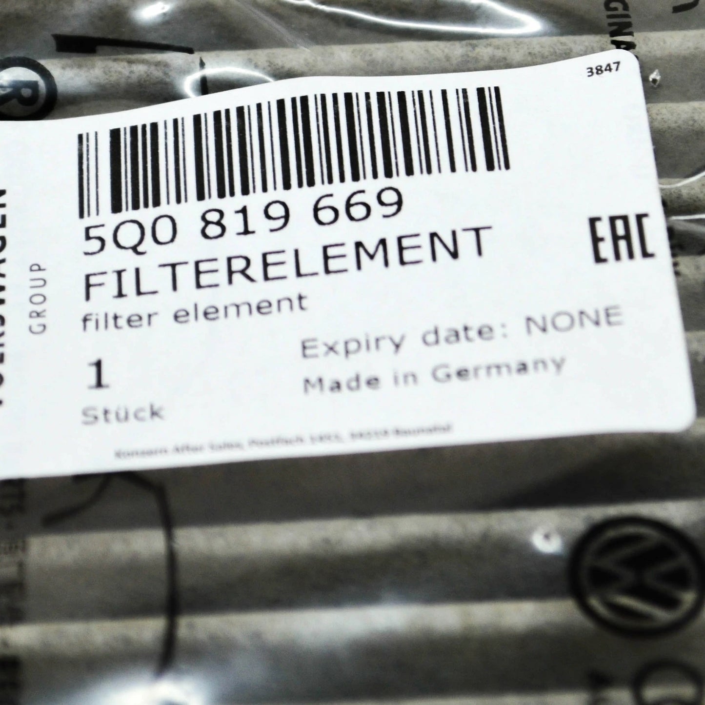 NEW AUDI A3 8V INTERIOR AIR FILTER 5Q0819669