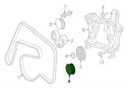 NEW MERCEDES-BENZ C-CLASS W204 ALTERNATOR IDLER PULLEY A6512000270