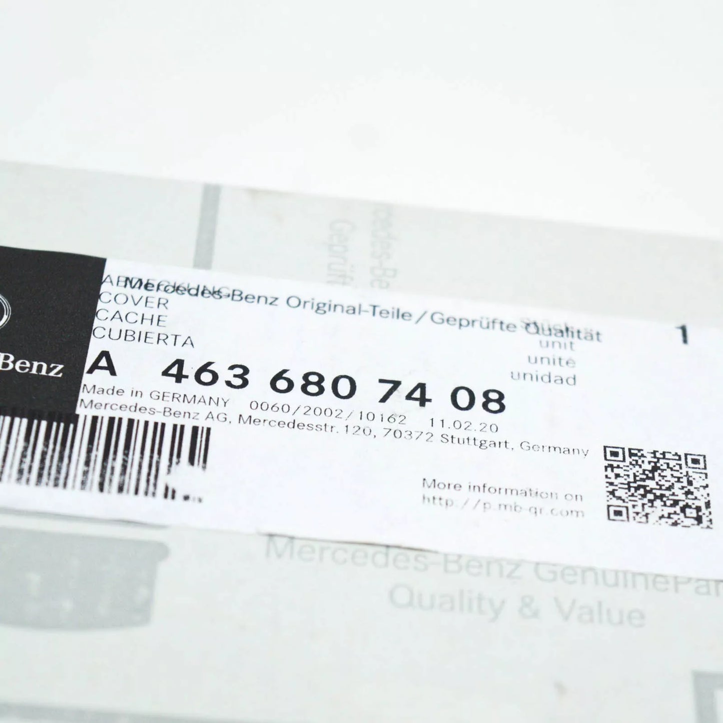 NEW MB G W463 INSTRUMENT PANEL SPEAKER GRILLE COVER A4636807408