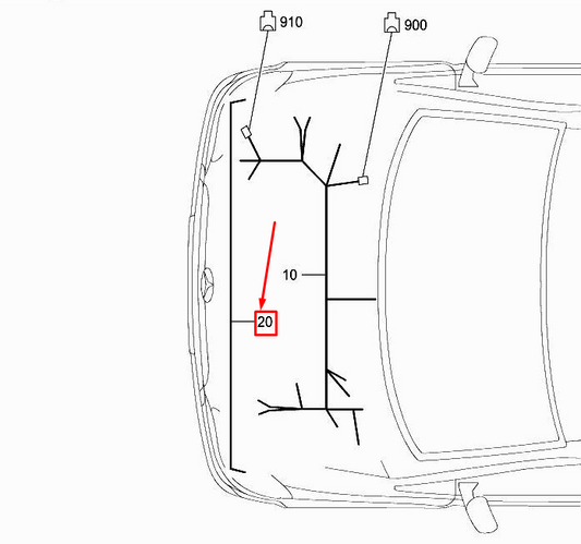 new mercedes-benz citan w415 front fog lamp wiring harness a4155405408 original