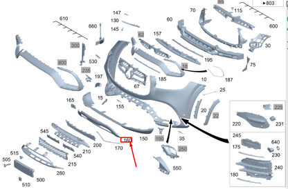 new mercedes-benz gls x167 front lower bumper trim panel a1678855602 original