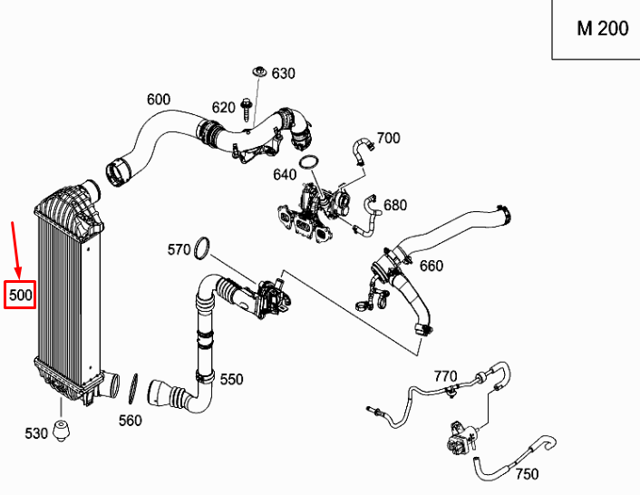 new mercedes-benz citan w415 intercooler radiator a4150900014 original